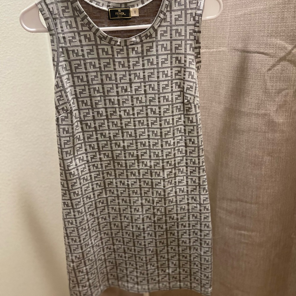 Mini full logo Fendi dress